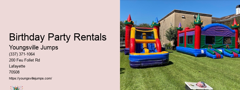 Youngsville Jumps Party Rentals Price